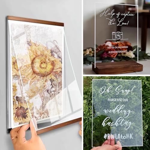 scrats 2 Pieces 24 x 36” Clear Acrylic Sheet Plexiglass - 1/8”(3mm) Thick, Use for Craft Projects, Signs, DIY Projects and More; Cut with Saw or Hand Tools, No Laser Cut